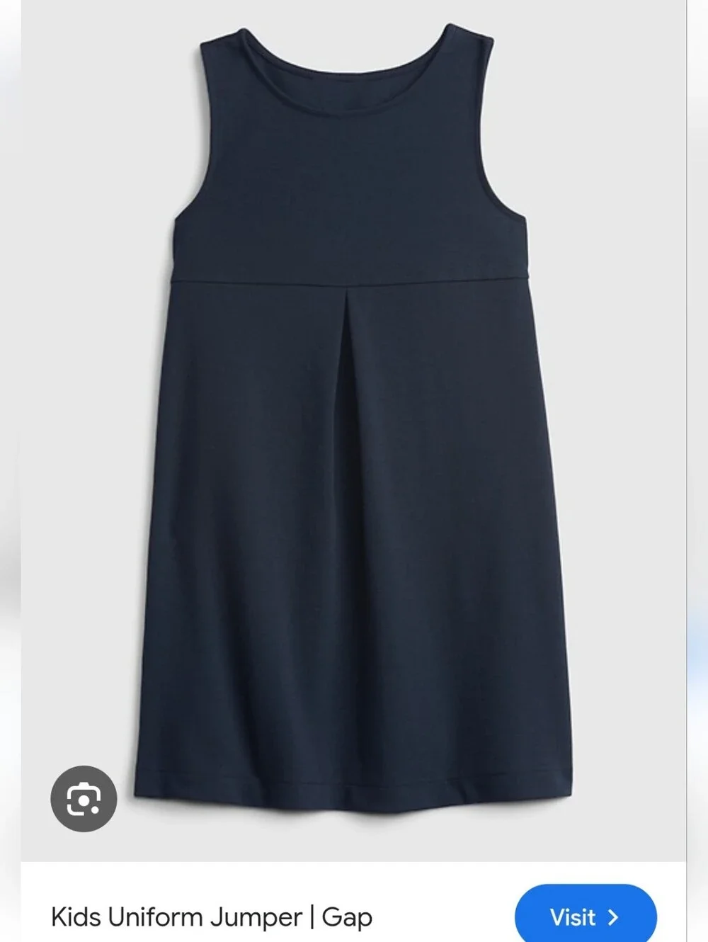 Gap Kids Navy Uniform Sleeveless Dress Size Medium  8